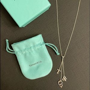Tiffany & Co T&CO Letters Lariat Necklace
